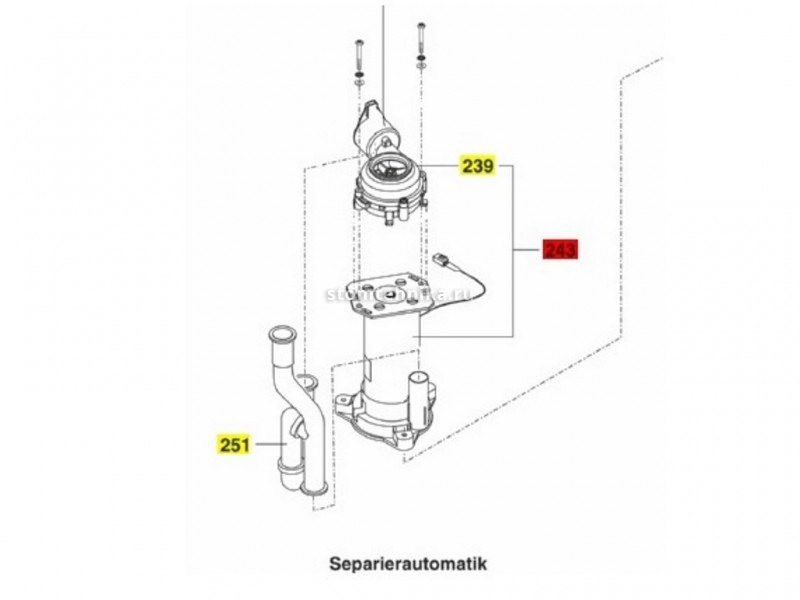 Двигатель сепаратора Sirona C, C+, Intego (с помпой) арт 5434928/4189762