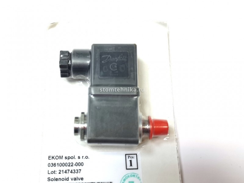 Клапан соленоидный Danfoss компрессора Ekom арт.036100063